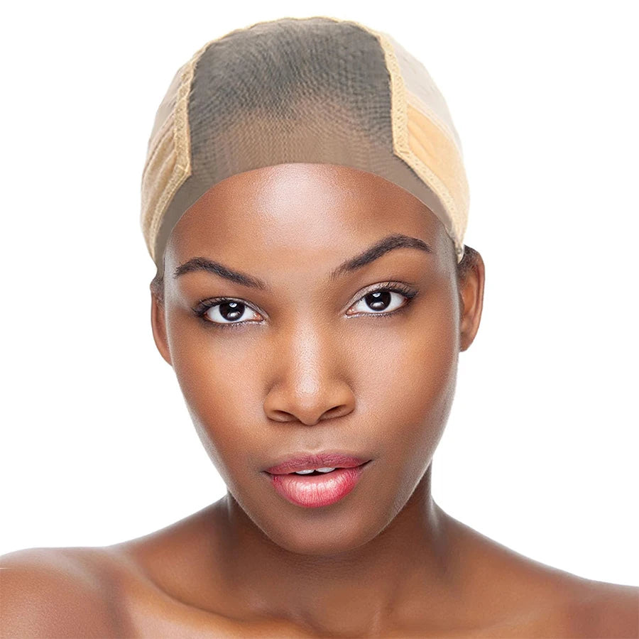 Female Headband Wig Cap Hd Lace Wig Cap For Wig Making U Part Wig Caps With Adjustable Velvet Wig Grip To Wear Wig Nude Hair Net