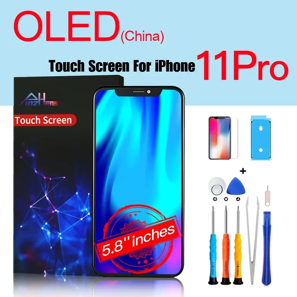 PINZHENG High Quality Display INCELL LCD OLED OEM AMOLED For iPhone XS MAX X XR 11 12 13 MINI PRO PROMAX Screen Replacement - Shoppiline