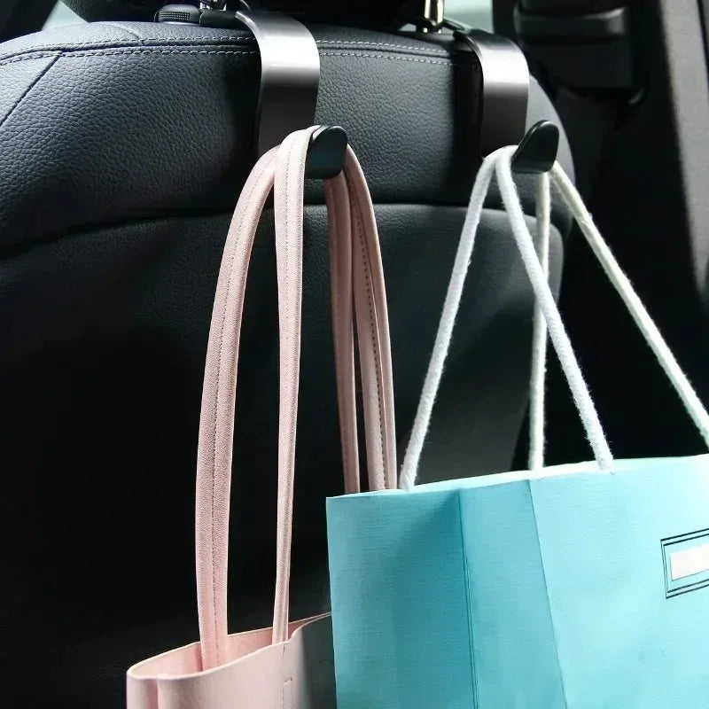 2/4/8 PCS Car Seat Back Hook Universal Car Single Hook Hanger Headrest Storage Hanger Clip High Quality Car Interior Accessories