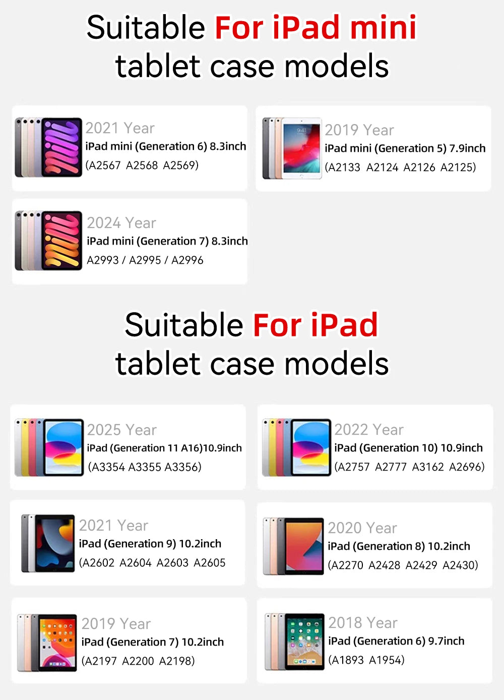 2026 For iPad Air 11 13 M4 M3 M2 A16 2025 Air 4/5/6th iPad Pro11 13 12.9 iPad 10th Gen 7/8/9th 10.9 10.5 10.2 9.7 Magnetic Case