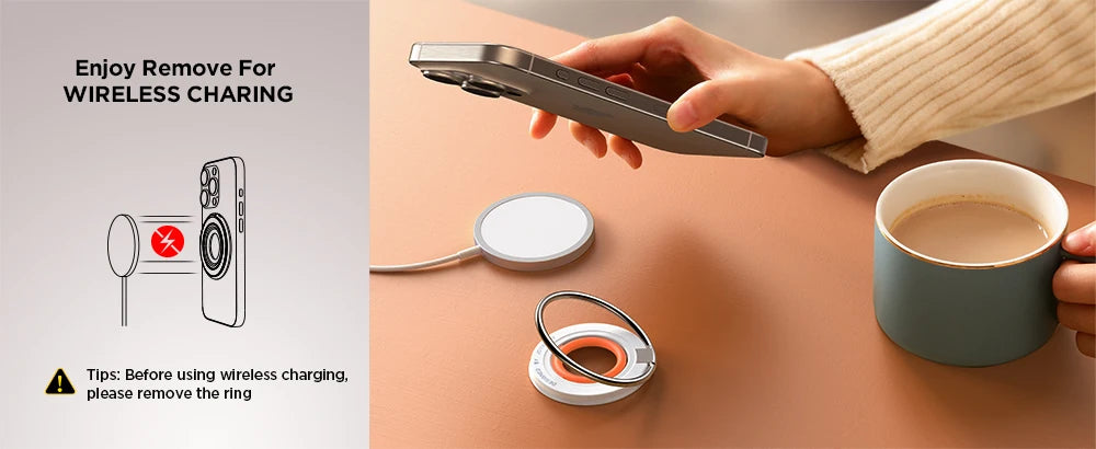 Joyroom Ring Phone Holder Colorful Magnetic Kickstand Silicone Ring Magnetic Phone Grip Holder Stand For iPhone Samsung Huawei - Shoppiline