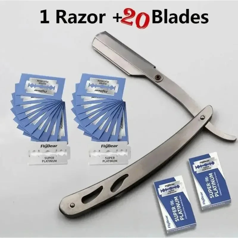 Barber Razor Edge Stainless Steel Shaver Men Professional Manual Shaver StraightFolding Shaving Shave With Blade