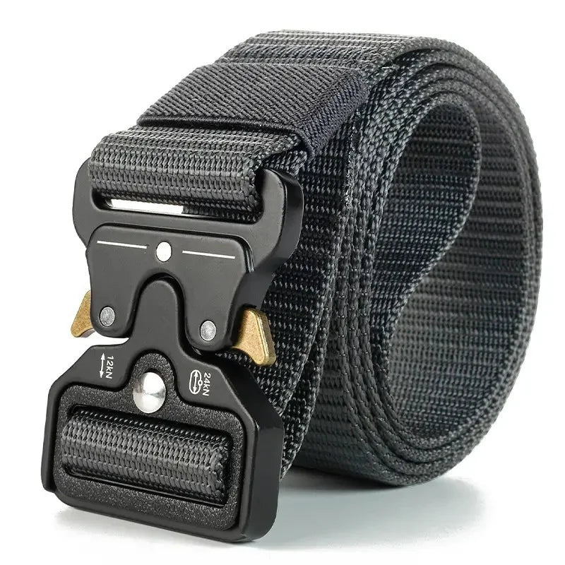 Heavy-Duty Quick Release Tactical Belt for Men And Women Lightweight Soft Nylon Webbing Ideal for Outdoor Sports And Survival