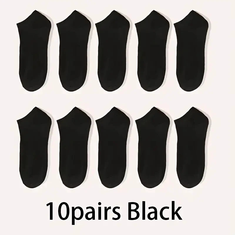 5/10-Pack Unisex Comfort-Fit Ankle Socks For All, Breathable & Lightweight - Ideal For Sports & Daily Wear