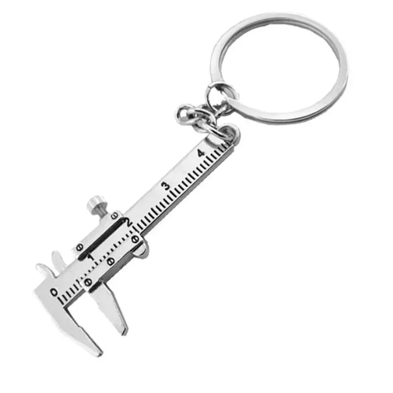 Mini vernier caliper bolso chaveiro ornamentos pequeno 3d móvel precisão medida ferramenta acessórios slider régua liga