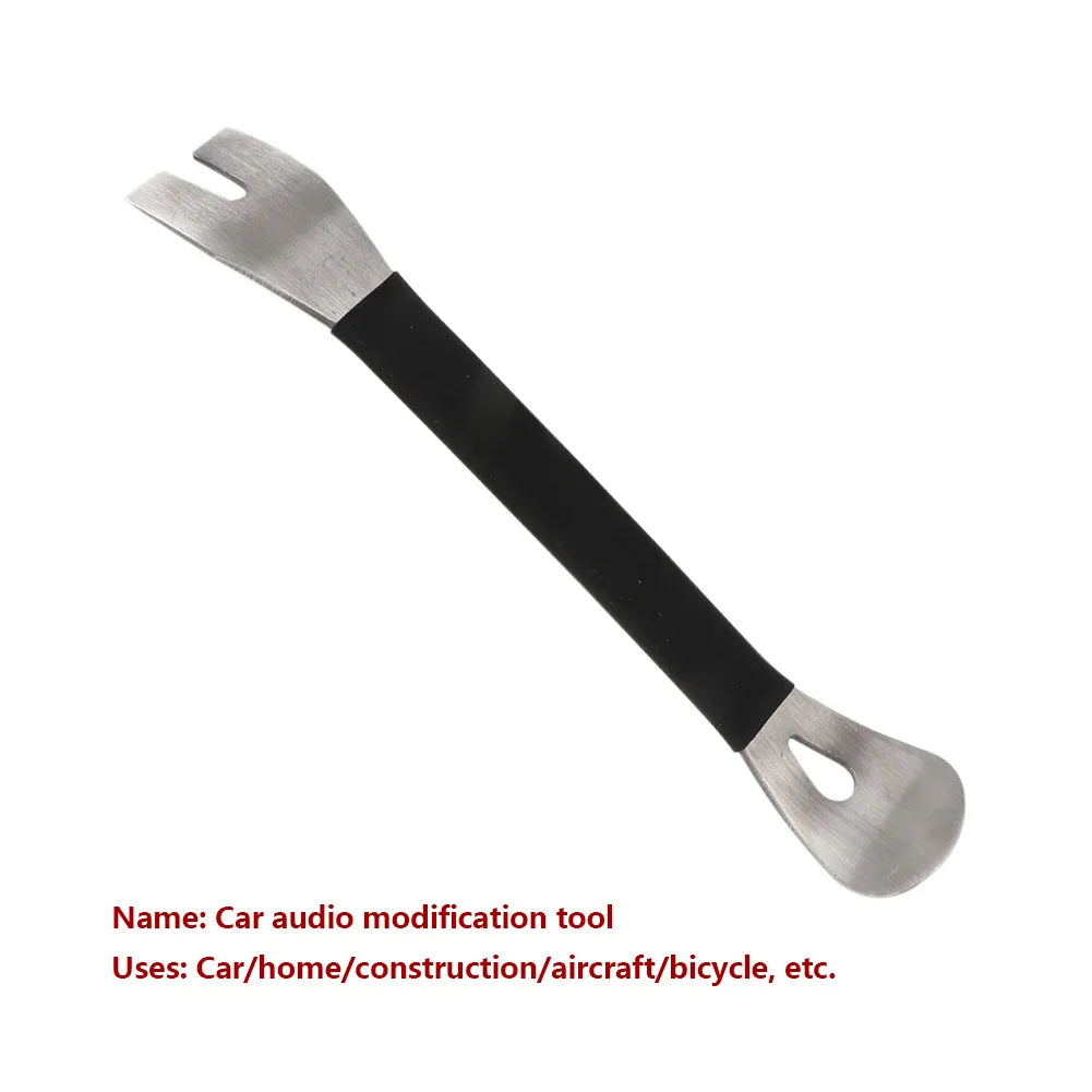 Car Trim Removal Tool Stainless Steel Durable Two-end Trim Removal Level Pry Tools Door Panel Audio Terminal Fastener driver