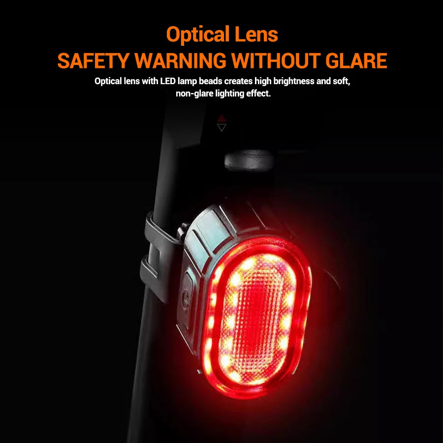 USB Rechargeable Bicycle Lights Bike Safety Warning Lamp Outdoor Waterproof Cycling Flashlight For Mountain And Road Bikes