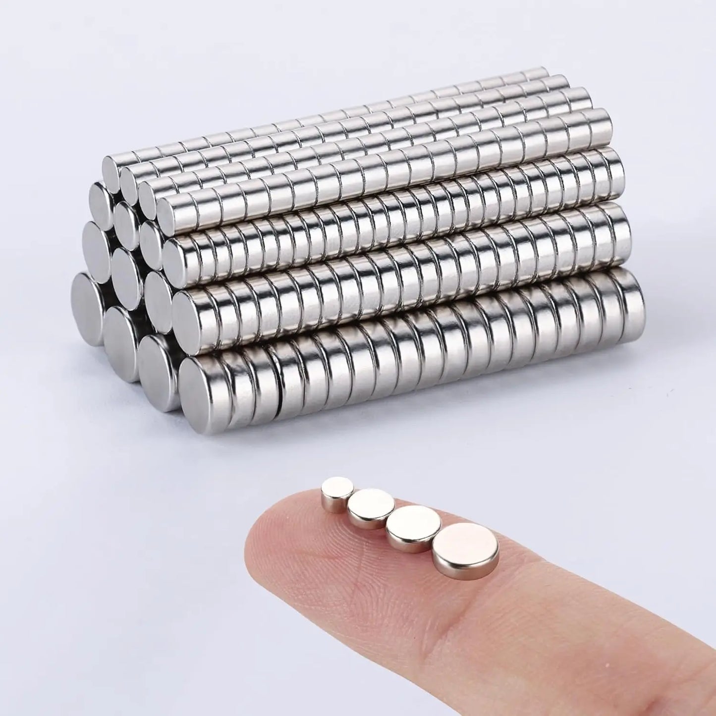 Tiny Magnets, 4 Different Size,Small Magnets, Mini Fridge Magnets,DIY Magnet, Multi-Use for Office, Crafts and Science Magnets
