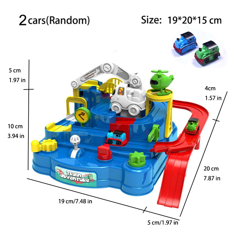 Racing Rail Car Model Space Aerospace Animals Educational Toys Children Train Track Adventure Brain Mechanical Interactive Game - Shoppiline