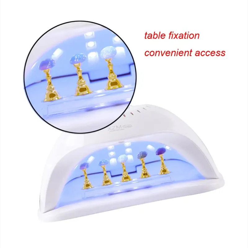 5pcs/Pack Chess Magnetic Nail Holder Practice Display Stand Gold Silver Rose-Golden Showing Shelf Gel Polish Display Stand Tools