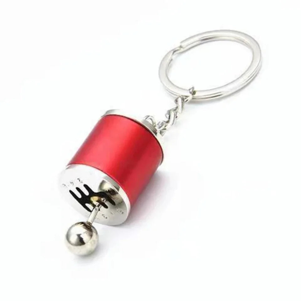Metal Keyring Creative Car Shifter Keychain Six-Speed Gear Stick Knob Gearbox Model Key Antistress Adults New Fidget Toys