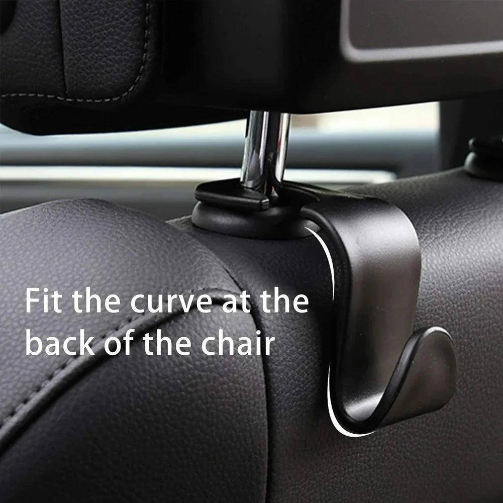 2/4/8 PCS Car Seat Back Hook Universal Car Single Hook Hanger Headrest Storage Hanger Clip High Quality Car Interior Accessories
