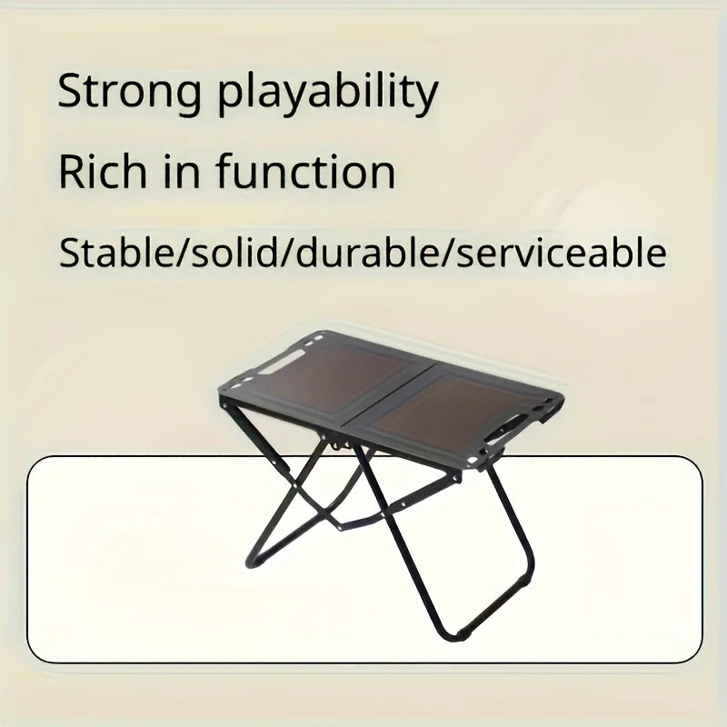 Leichter tragbarer Klapp-Campingtisch aus Karbonstahl - Mehrzweck-Grill- & Picknicktisch für Outdoor-Reisen, Wandern & Camping