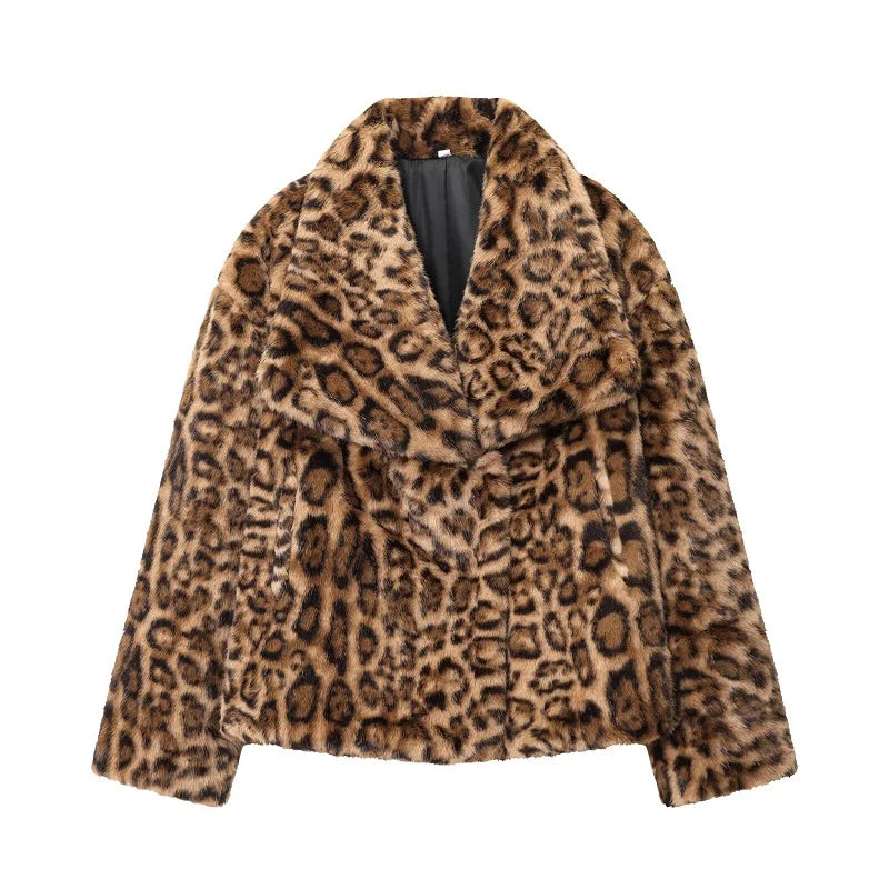 MUJER Faux Fur Coat Plush Fluffy Women's Jacket 2025 Woman Autumn Winter New in Outerwears White Red Gray Black Blends Coats