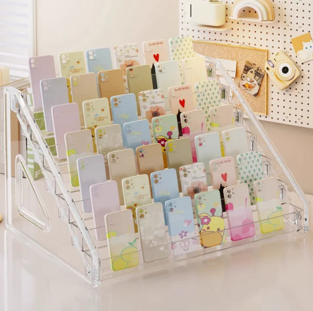 Organisateur de vernis à ongles en acrylique à 3/4/5/6/7 couches, étagère à gel UV, présentoir de cosmétiques à installation rapide, support de bijoux, rangement de manucure