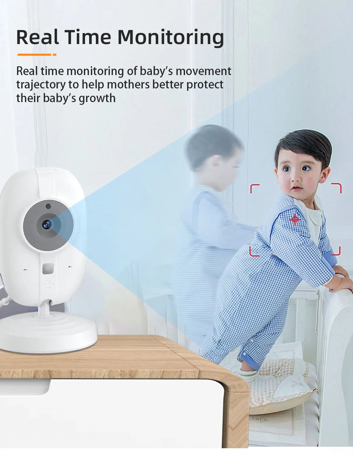 Cdycam New 3.5 inch Wireless Video Baby Monitor Night Vision Temperature Monitoring 2 Way Audio Talk Baby Nanny Security Camera - Shoppiline