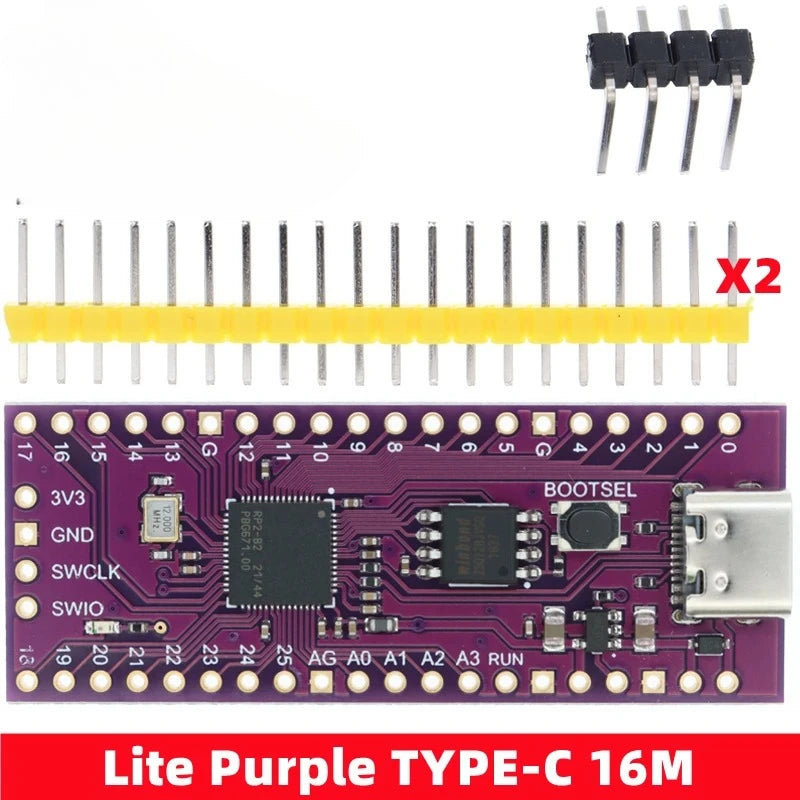1PCS Carte officielle Raspberry Pi Pico Processeur double cœur RP2040 Cortex-M0+ Micro-ordinateur ARM basse consommation 264 Ko