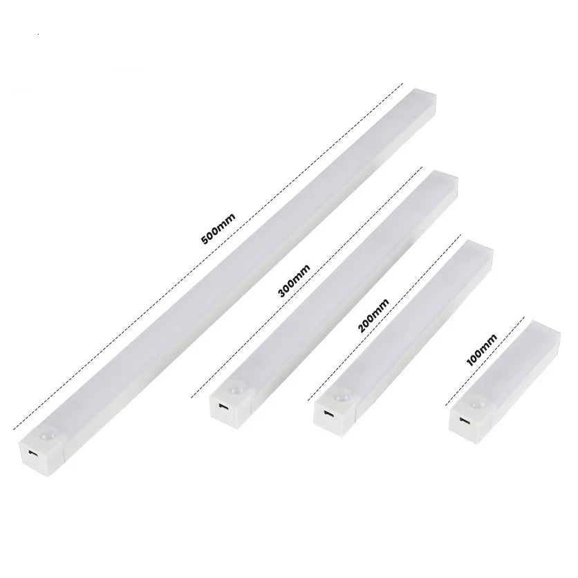 AITHEA PIR Motion Sensor LED Cabinet Light USB Rechargeable Induction Night Light Wireless Portable Detector Lamp for Hallway