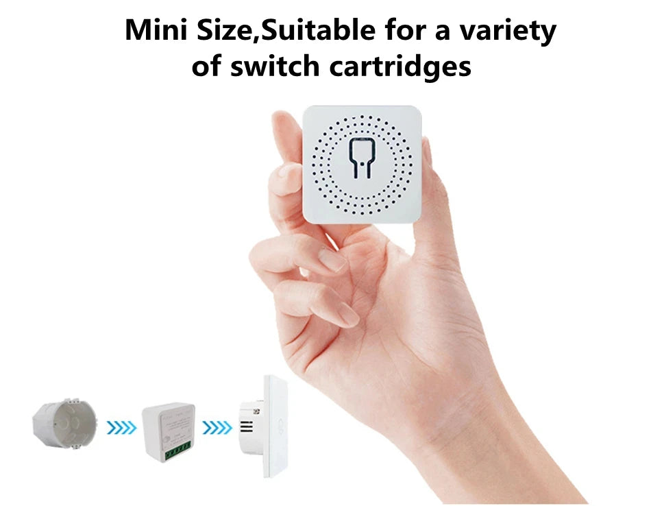 16A Tuya Smart WiFi Switch 2-Way control DIY Switch Circuit Breaker Module App Voice Control Alexa Google Smart Home Automation