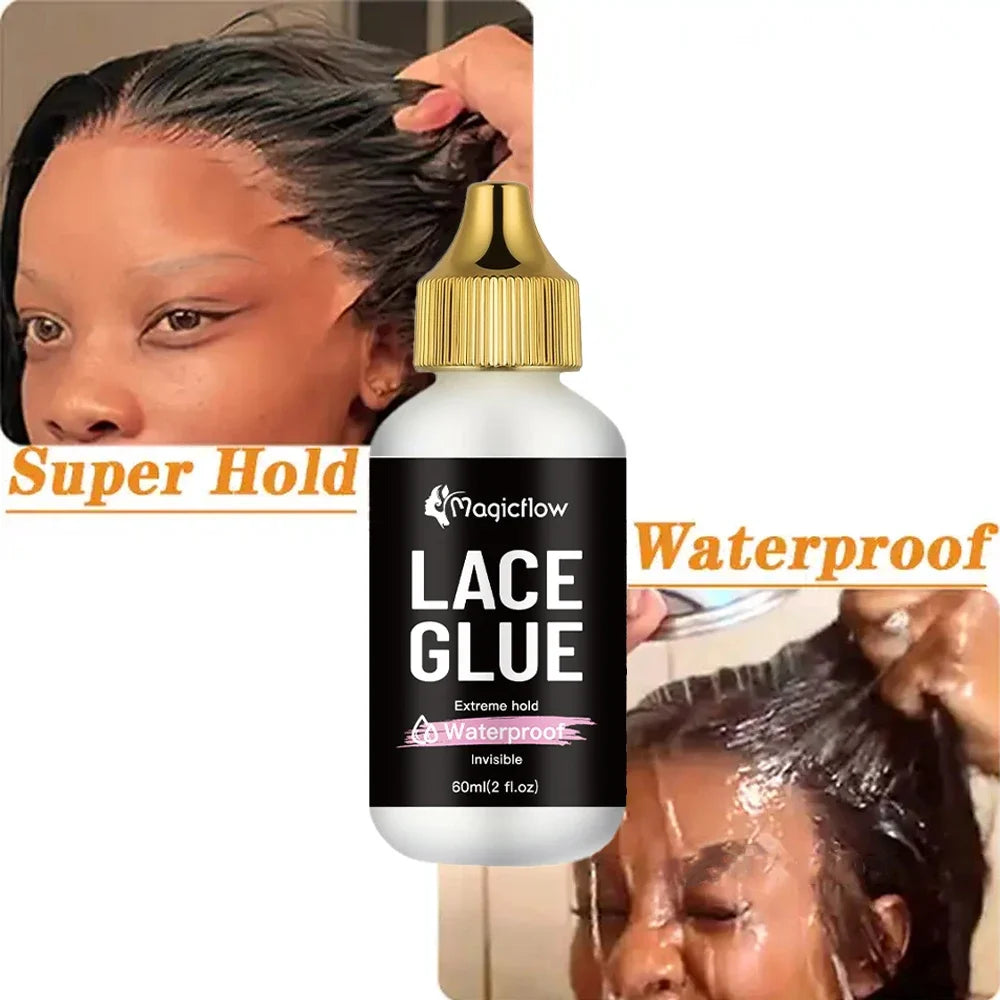60ml/2fl.oz Wasserfester Perückenkleber für Lace-Perücken – Starker Halt, unsichtbar, schnell trocknend & leicht zu entfernen – Geruchloser Kleber für alle Perücken 2026