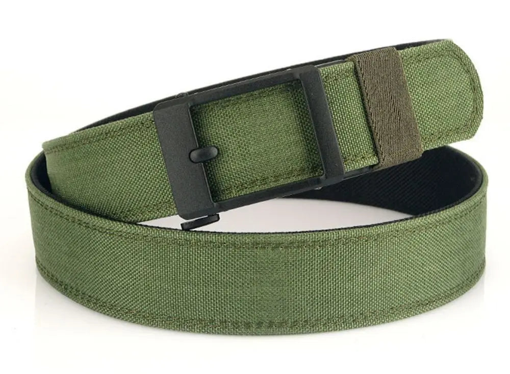1pc Men's Belt Outdoor Multi Function Alloy Buckle Tactical Belt Canvas For Nylon Belt Training Quick Hanging Belts Neutral Belt