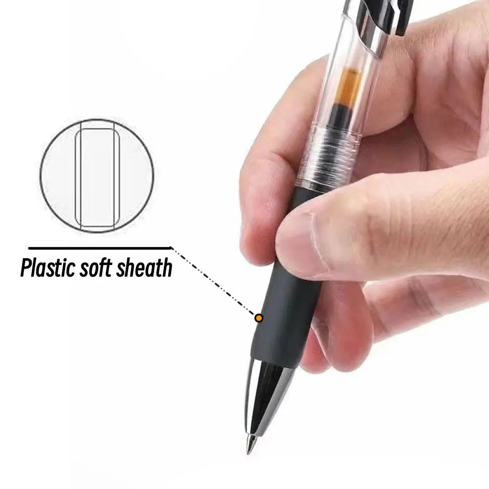 Clearance_Retractable 0.5mm Black Ink Gel Pens Colored Aesthetic Stationery Pen Supplies Ballpoint & Office Pencils Writing Scho