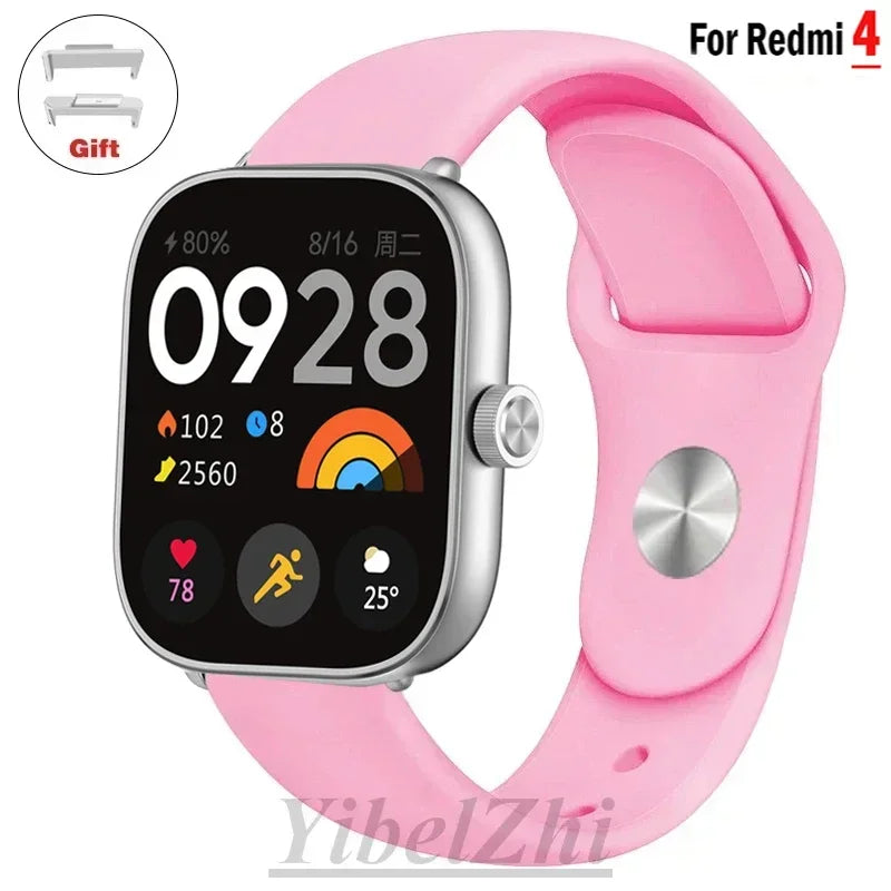 Sportarmband für Redmi Watch 4 Armband Smartwatch Armband Zubehör Weiches Silikon Armband Correa für Xiaomi Mi Band 8 Pro