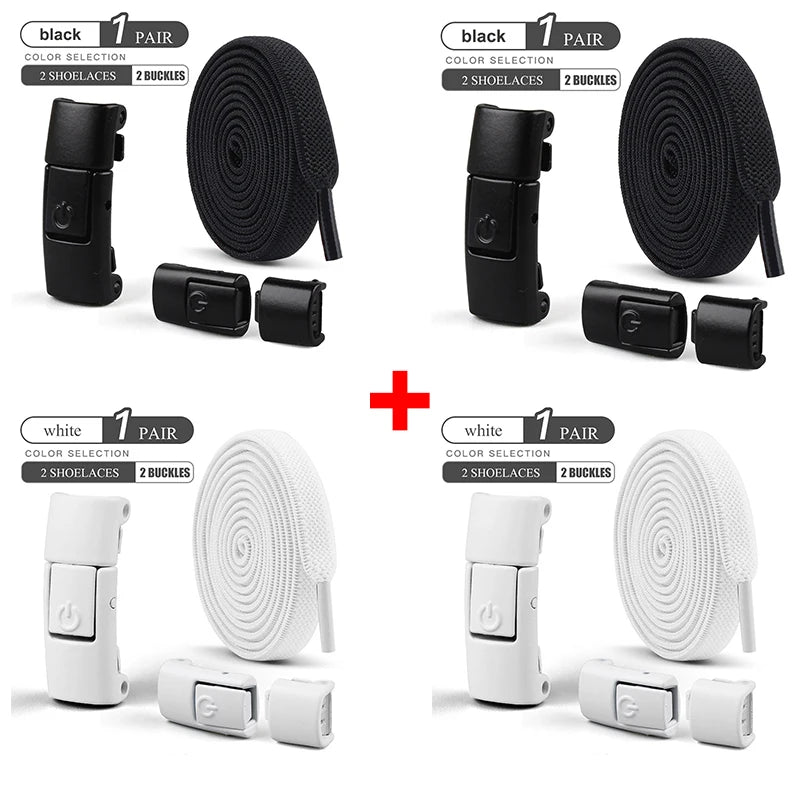 8mm Schnürsenkel ohne Binden, Pressverschluss Schnürsenkel, Elastische Schnürsenkel, Sneaker Kinder Erwachsene, Verbreiterte flache Schnürsenkel für Schuhe