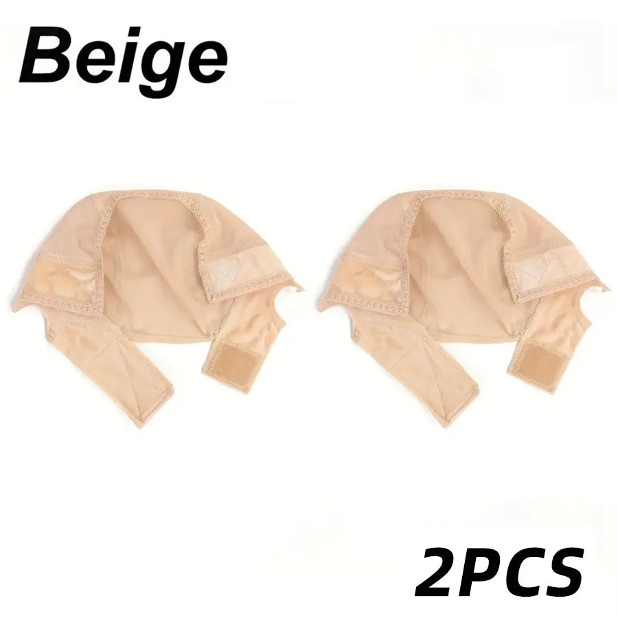 Female Headband Wig Cap Hd Lace Wig Cap For Wig Making U Part Wig Caps With Adjustable Velvet Wig Grip To Wear Wig Nude Hair Net