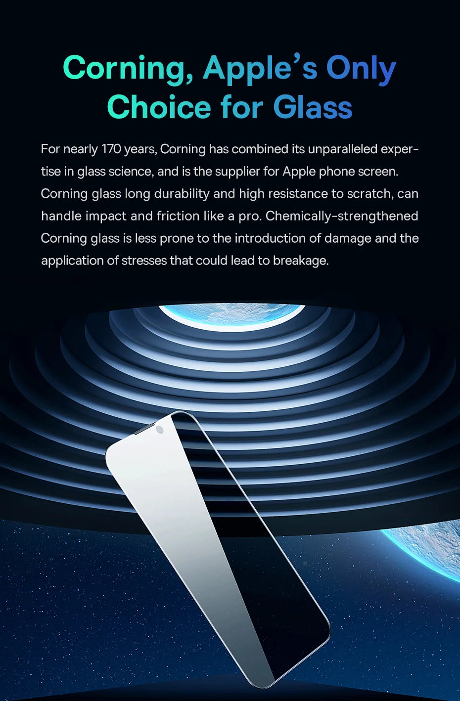 Baseus 0.4mm Corning Tempered Glass for iPhone 17 16 15 14 13 Pro Max Plus Screen Protector Anti-Peeping Auto Installation Film - Shoppiline