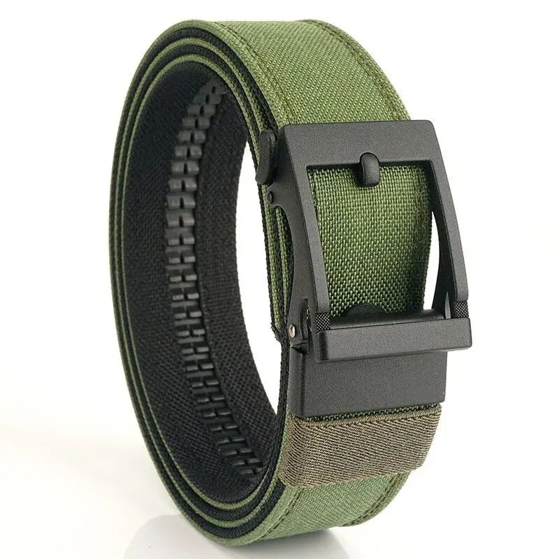 1pc Men's Belt Outdoor Multi Function Alloy Buckle Tactical Belt Canvas For Nylon Belt Training Quick Hanging Belts Neutral Belt