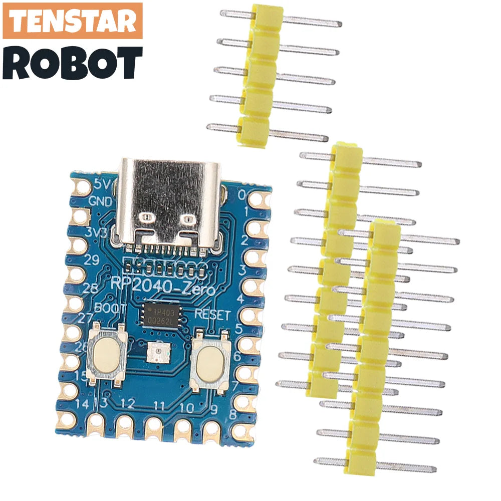 TENSTAR RP2040-Zero RP2040 pour Raspberry Pi Microcontrôleur PICO Carte de Développement Module Dual-Core 2MB Flash