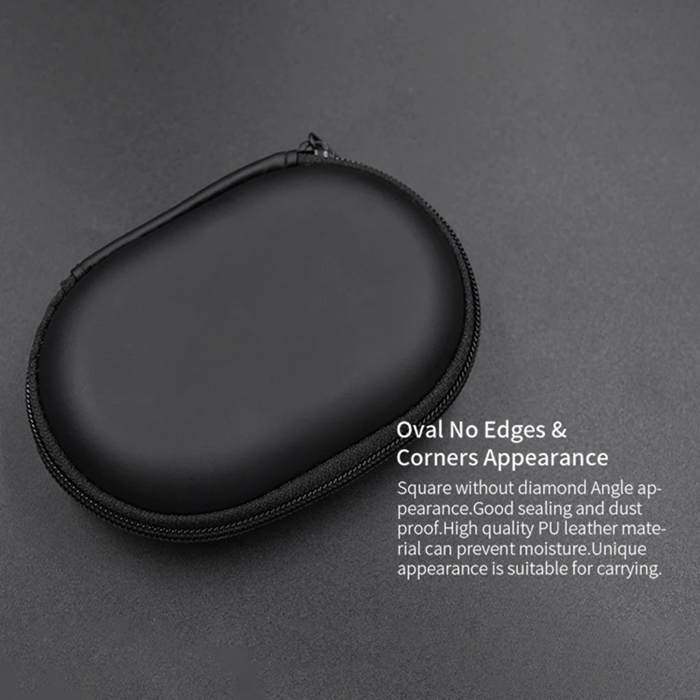 Earphone Storage Bag Square Headset Box Indoor Outdoor Travelling Earphones Storaging Case Accessories with Zipper