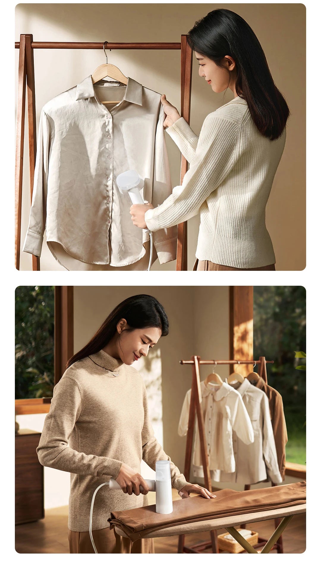 New MIJIA Handheld Garment Steamer 2 iron Home Electric Steam Cleaner Portable Foldable Mite Removal Flat Ironing Machine - Shoppiline