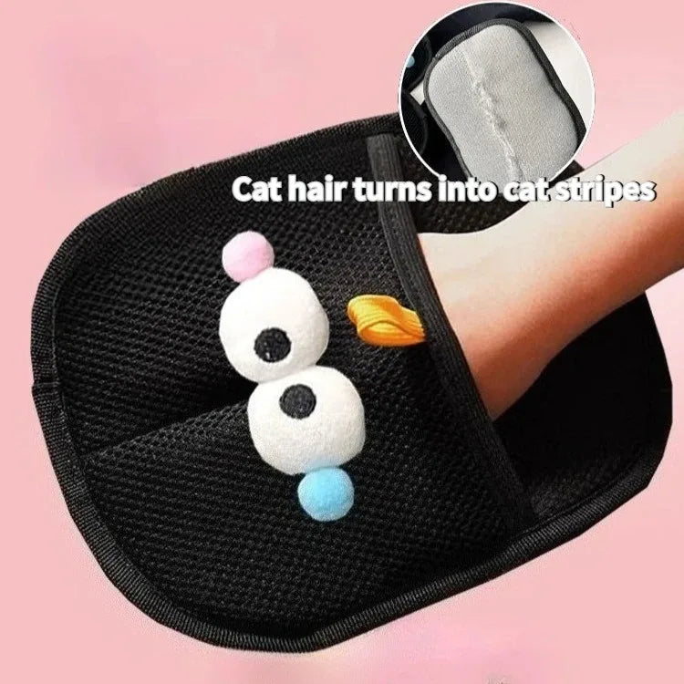 Cat Hair Cleaner Pet Gloves Household Hair Remover Cat Dog Hair Remover Brush Remover Hair Sticking Device Home Hair Scraper