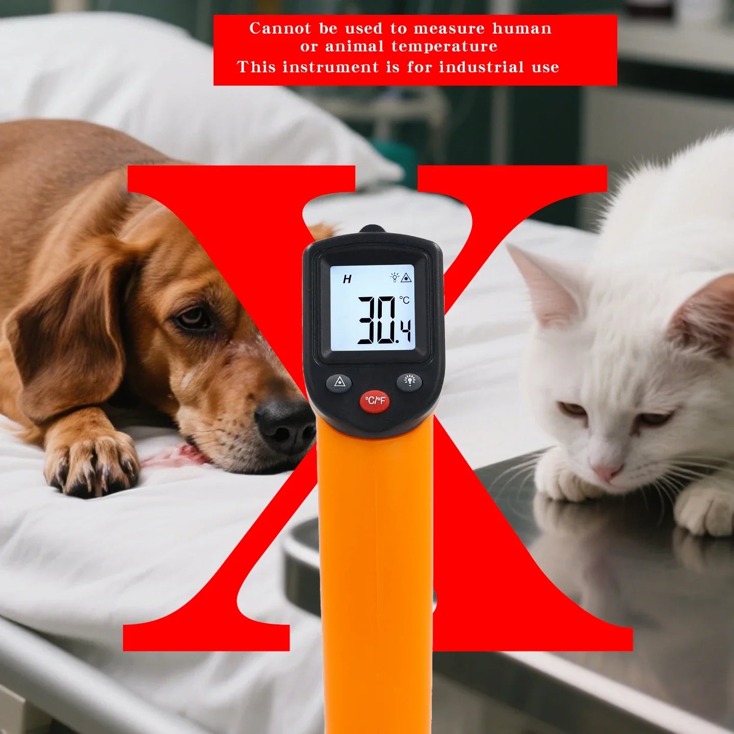 2026New Infrared Thermometer Handheld Temperature Gun Non-Contact Laser Heat Tester -50-400°C for Industrial Home Automobile Use