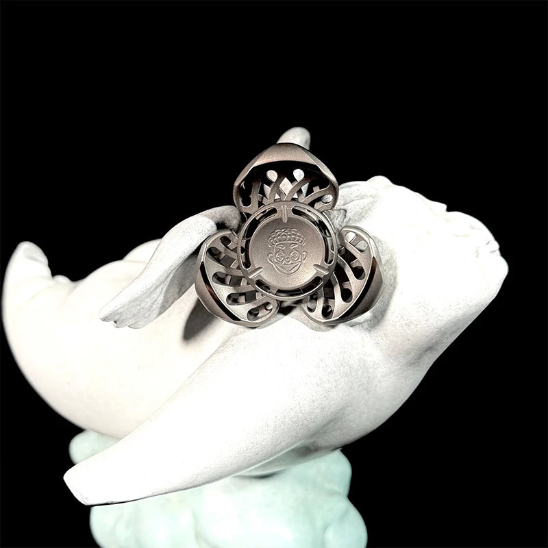 ZacLab Titanlegierung Stone Wash Fidget Spinner Edc Fidget Toys Stressabbau Erwachsenen Angst Spielzeug