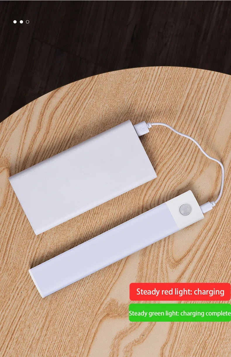 10/20/30/40/50cm 3 in 1 Under Cabinet Lights LED Motion Sensor Light for Cupboard Bedroom Wardrobe Closet Indoor Night Light