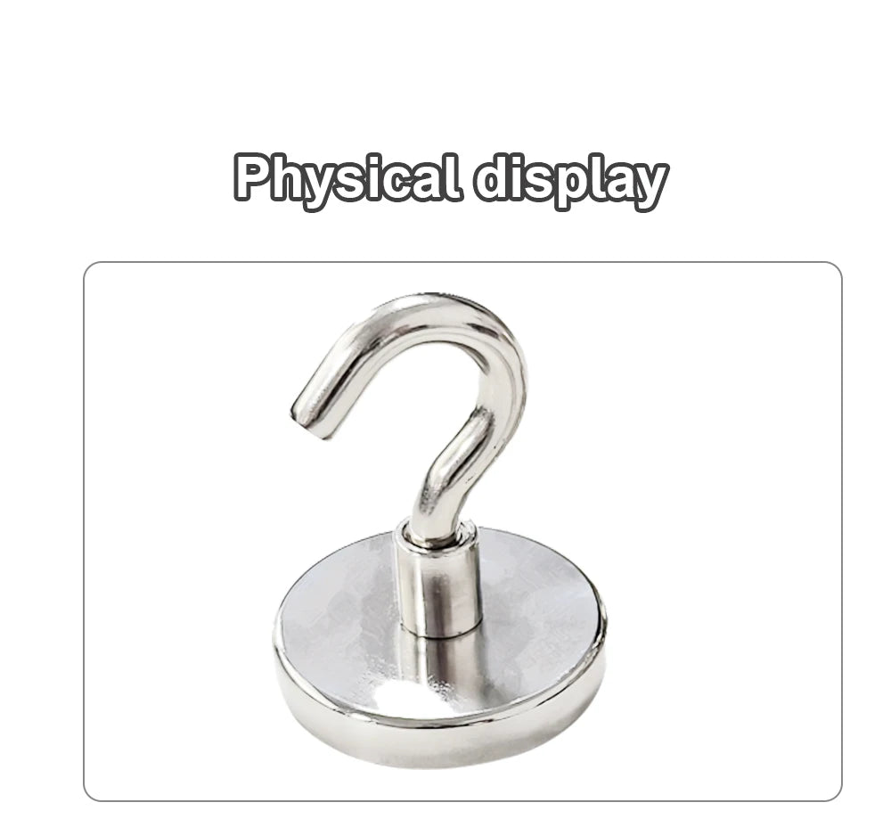 Magnetic Hooks Super Strong Magnets Neodymium Magnet Powerful Magnets Hanging Hooks for Bathroom Kitchen Organizers
