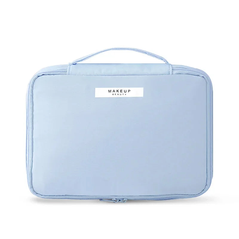 Damen tragbare Kosmetiktasche mit hohem Erscheinungsbild, große Reise-Waschtasche, dreidimensionale Make-up-Aufbewahrungstasche