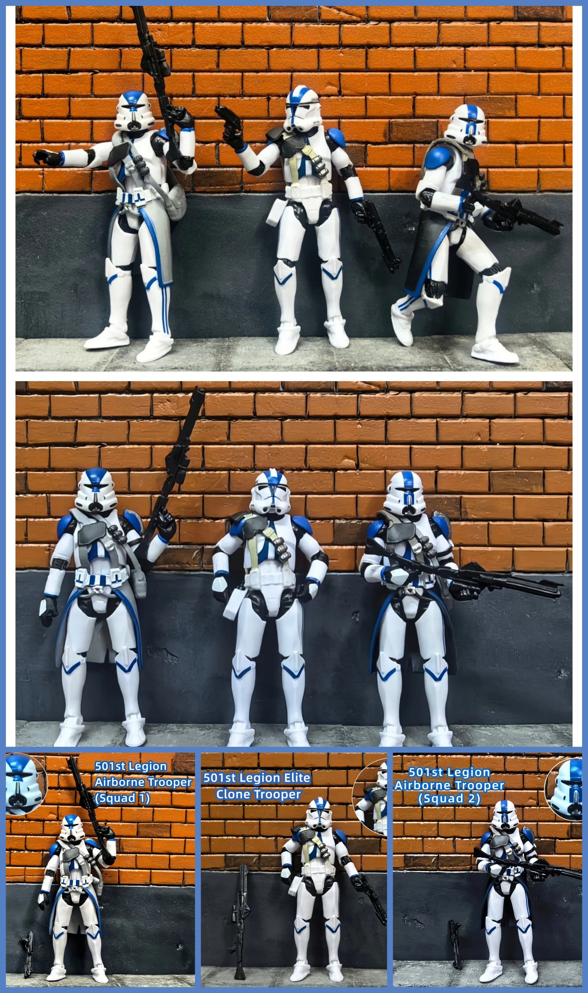 Star Wars 3.75 Inch Trooper 1/18 501st Legion Action Figure Hardcase REX Anakin Dogma Tup Toys Model Loose - Shoppiline