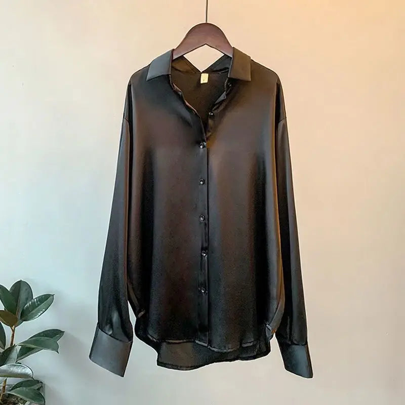 2025 Printemps Chemises et Blouses Nouveaux Cardigans Pullover Femme Haut Tricoté Coréen Manches Longues Revers Bouton Élégance Doux Manteaux Décontractés