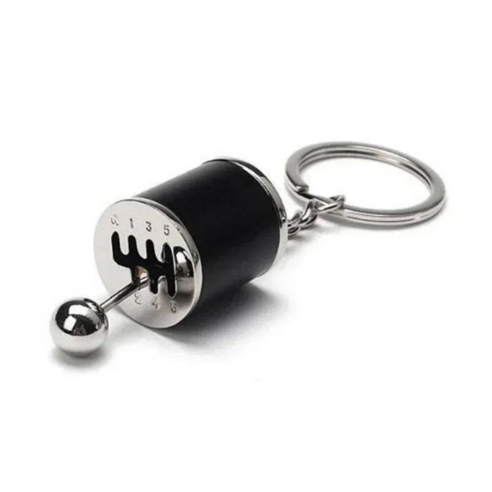 Metal Keyring Creative Car Shifter Keychain Six-Speed Gear Stick Knob Gearbox Model Key Antistress Adults New Fidget Toys