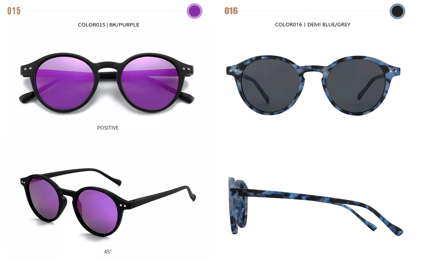 ZENOTTIC Lunettes de Soleil Rétro Polarisées 2023 2024 Hommes Femmes Vintage Petite Monture Ronde Lunettes de Soleil Verres Polarisés UV400 Nuance