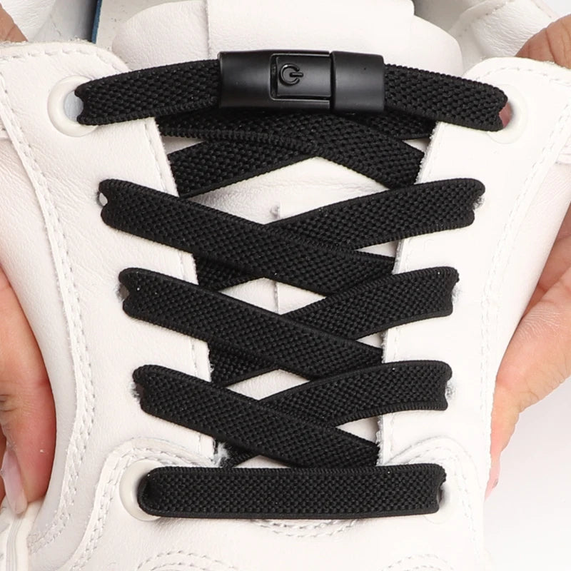 Press Lock Shoelaces without ties Elastic Laces Sneakers Tennis No Tie Shoe laces Shoes Accessories 1Pair/2Pair