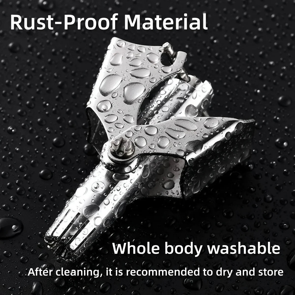 LISI Nose Hair Trimmer for Men Stainless Steel Manual Shaver Suitable for Nose Hair Razor Washable Portable Ear Hair Trimmer