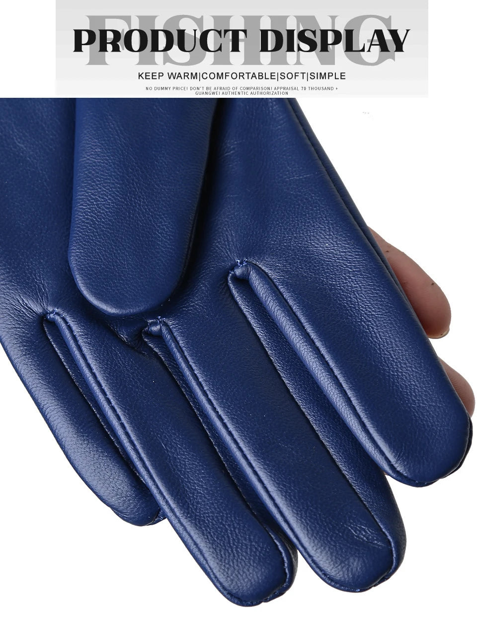 Women's sheepskin gloves winter warm plus velvet short thin touch screen driving color women's leather gloves good quality -2226