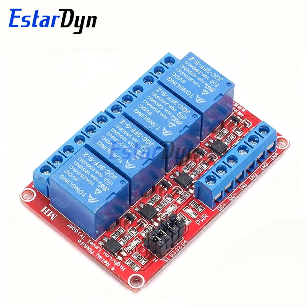 1 2 4 8 Channel 5V 12V Relay Module with Optocoupler, High Low Level Trigger Shield for Arduino PIC AVR MCU DIY Projects