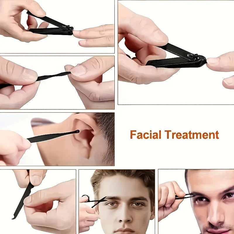 24-teiliges Maniküre-Set, professionelles Pediküre-Set, Nagelpflegeset, Zehennagelknipser für Männer und Frauen, Nageltrimmer