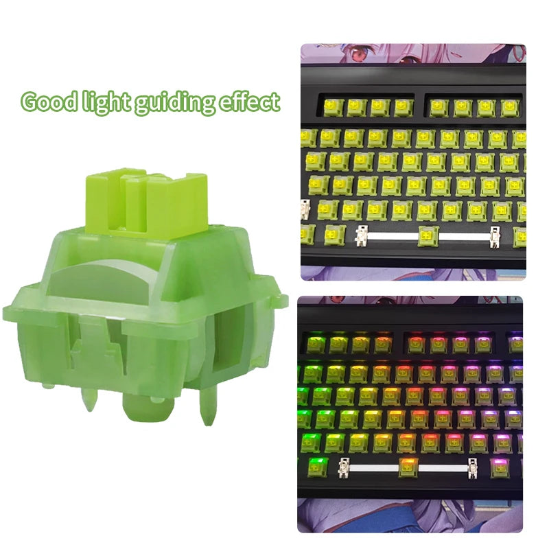 Outemu Silent Peach V3 Switch Lubed Silent Lemon V3 Switches Mechanical Keyboard Linear Tactile 5Pin Paragraph Axis Hot swap